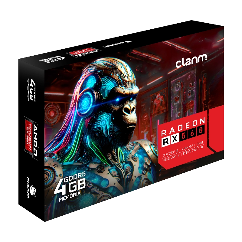 GPU AMD RX560 POLARIS – 4GB DDR5