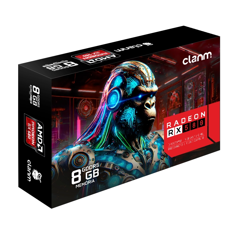 GPU AMD RX580 – 8GB DDR5