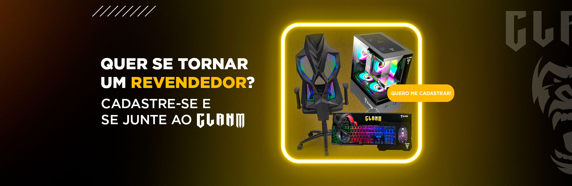 Foto desktop: Quer se tornar um revendedor? Cadastre-se e se junte ao Clanm