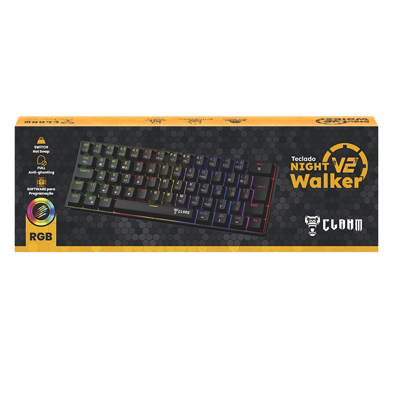 TECLADO GAMER 60% NIGHT WALKER V2