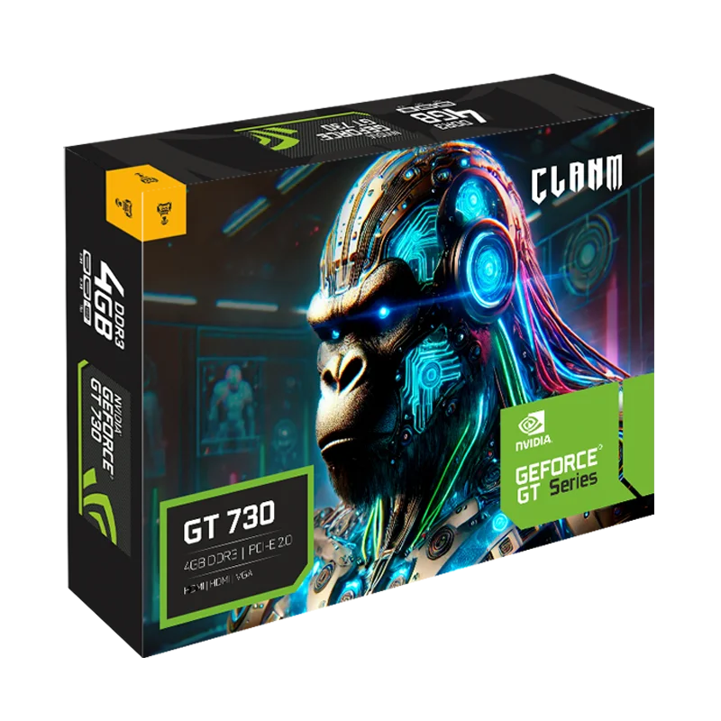 PLACA DE VÍDEO NVIDIA GEFORCE GT730 – 4GB DDR3 – 128BIT – HDMI/HDMI/VGA