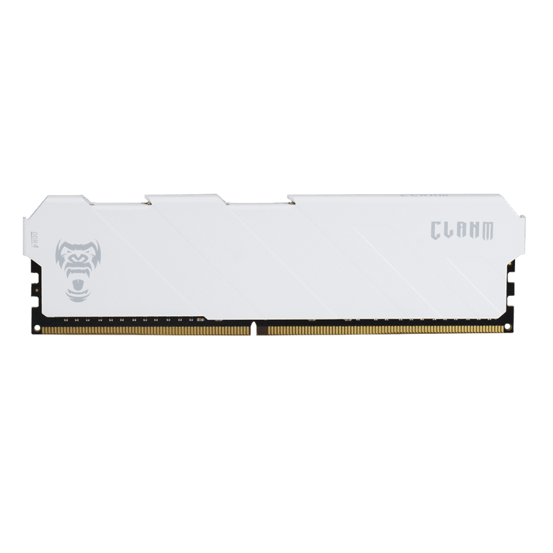 MEMÓRIA RAM CLANM, 16GB, 3200MHz, DDR4, CL19, COM DISSIPADOR BRANCO
