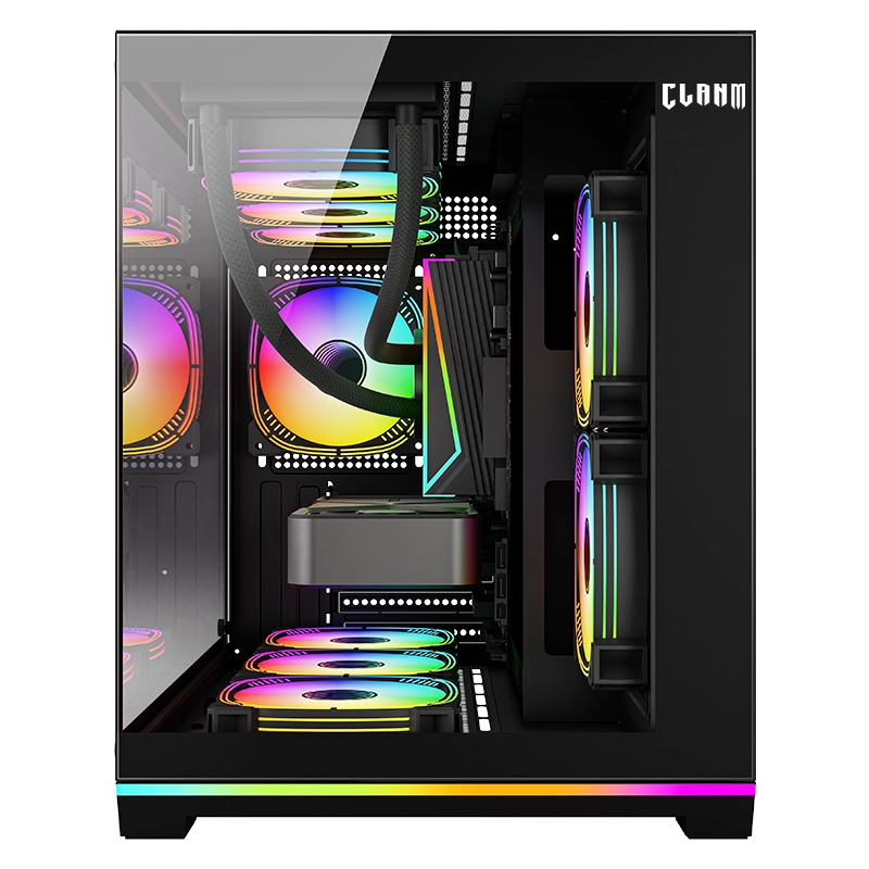 GABINETE GAMER GUIDORA RGB | VIDRO – AQUÁRIO – CLANM