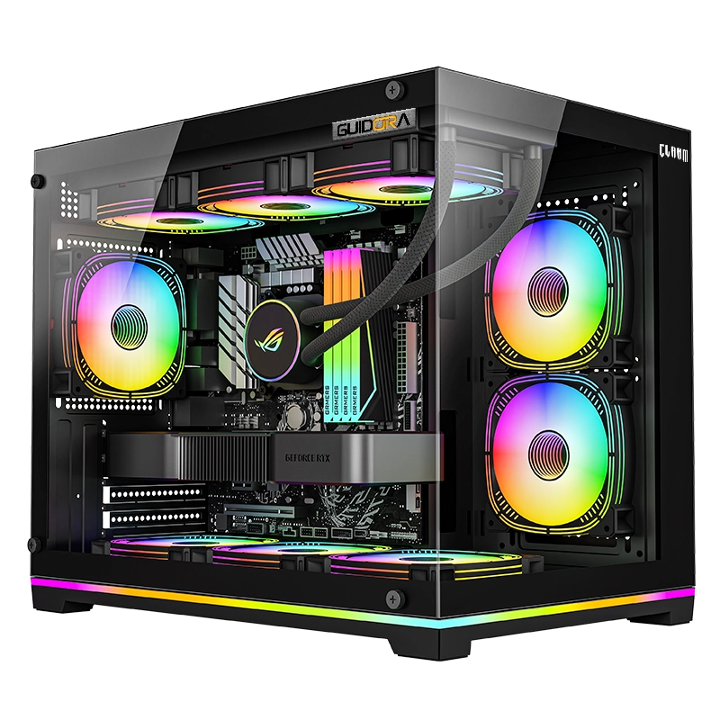 GABINETE GAMER GUIDORA RGB | VIDRO – AQUÁRIO – CLANM