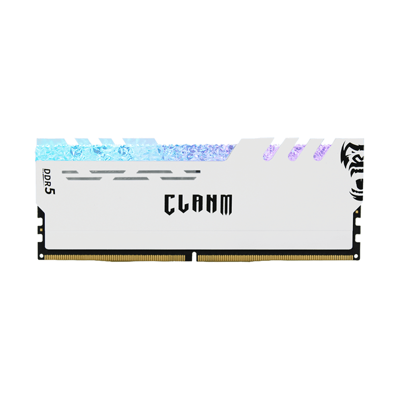 MEMÓRIA RAM CLANM DDR5 16GB – 6000Mhz, CL40, BRANCA – RGB