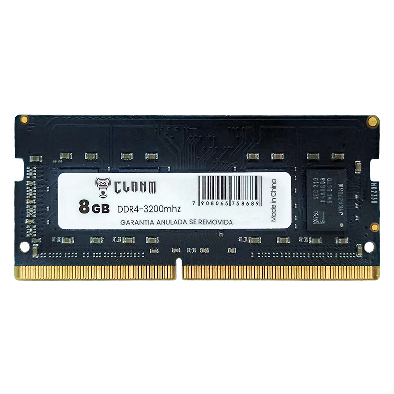 MEMÓRIA DE NOTEBOOK CLANM DDR4 8GB – 3200MHz, CL22