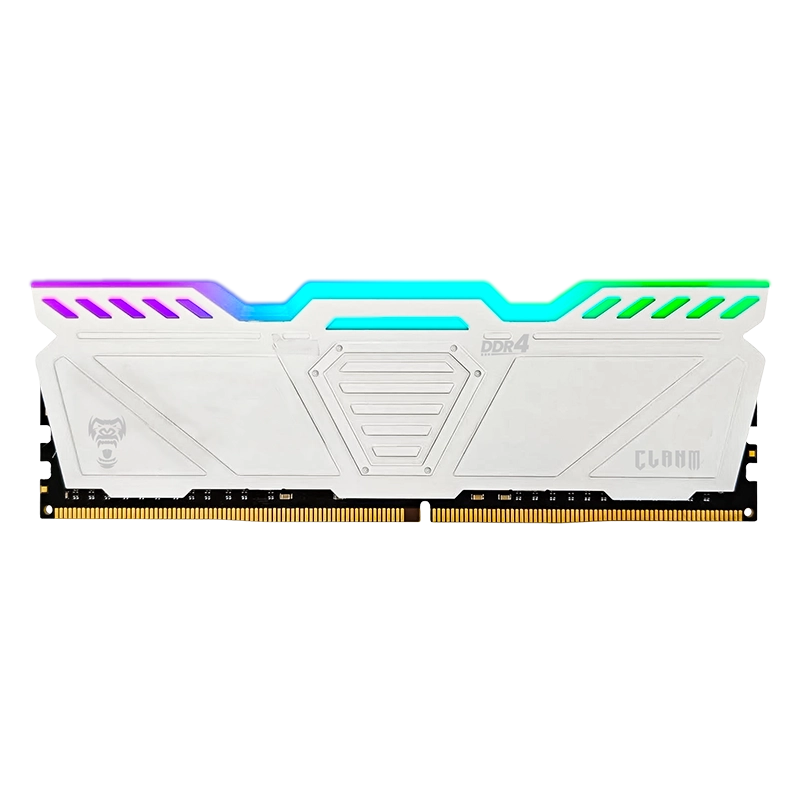 MEMÓRIA CLANM DDR4 16GB – 3200MHz, CL22, BRANCA – RGB