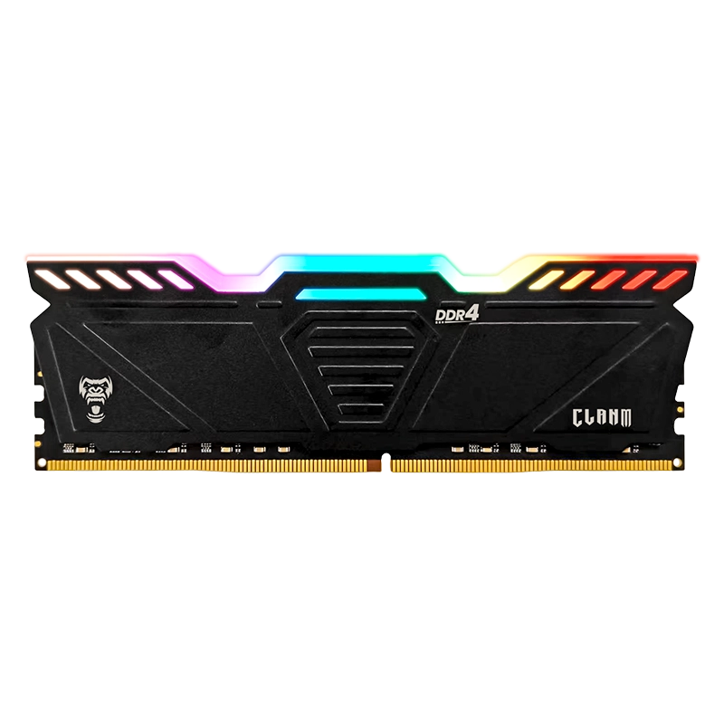 MEMÓRIA CLANM DDR4 16GB – 3200MHz, CL22, PRETA – RGB