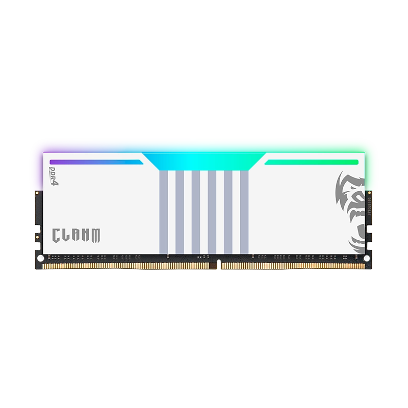 MEMÓRIA CLANM DDR4 8GB – 3200MHz, CL19,BRANCA – RGB
