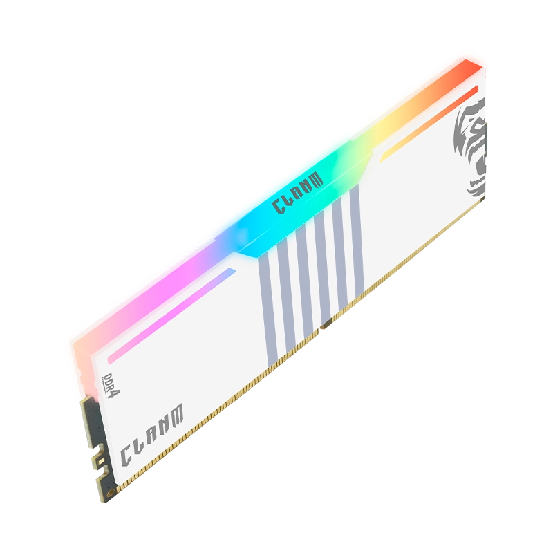 MEMÓRIA CLANM DDR4 8GB – 3200MHz, CL19,BRANCA – RGB