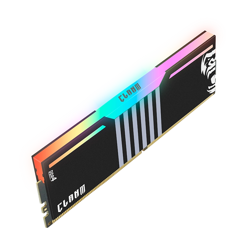 MEMÓRIA CLANM DDR4 8GB – 3200MHz, CL19, PRETA – RGB