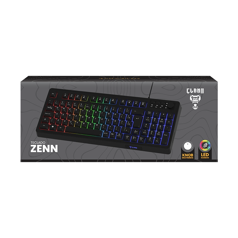 TECLADO GAMER 85% ZENN – MEMBRANA – CLANM