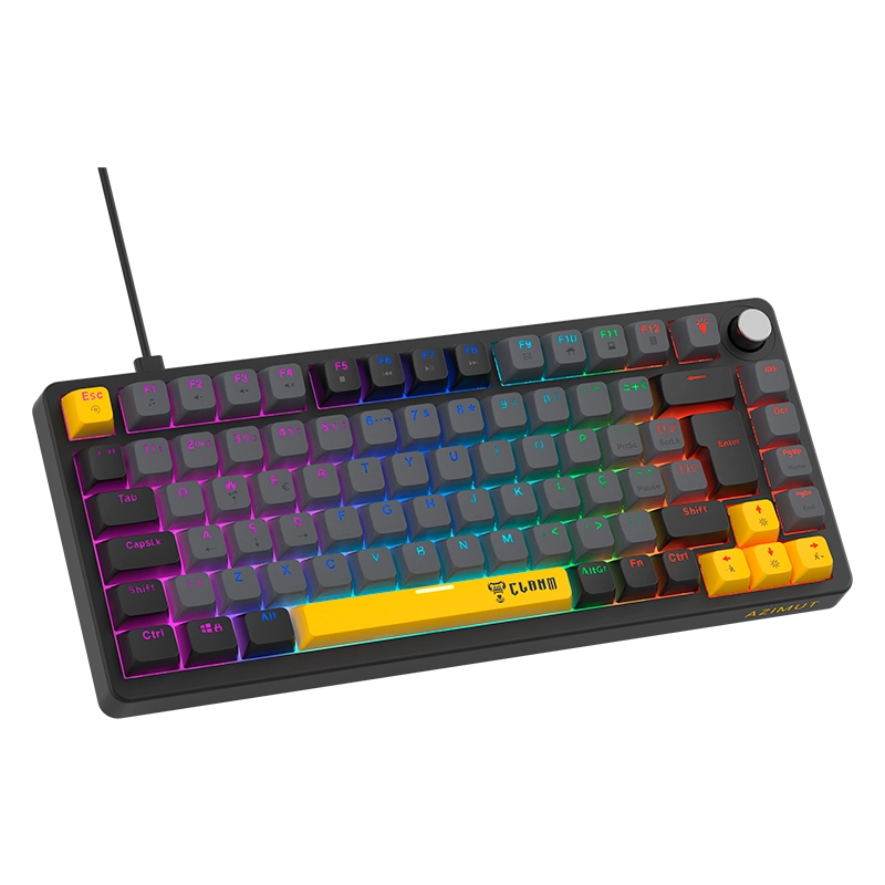 Downloads: TECLADO GAMER 75% AZIMUT ECHO – MECÂNICO – RGB – CLANM (14344)