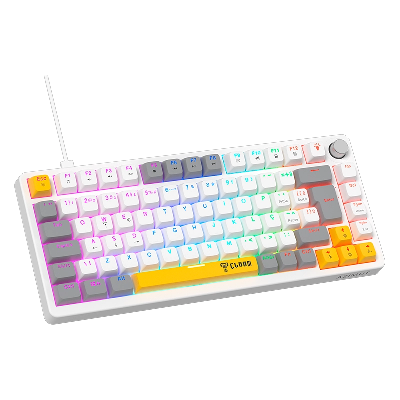 Downloads: TECLADO GAMER 75% AZIMUT LYRA – MECÂNICO – RGB – CLANM (14345)