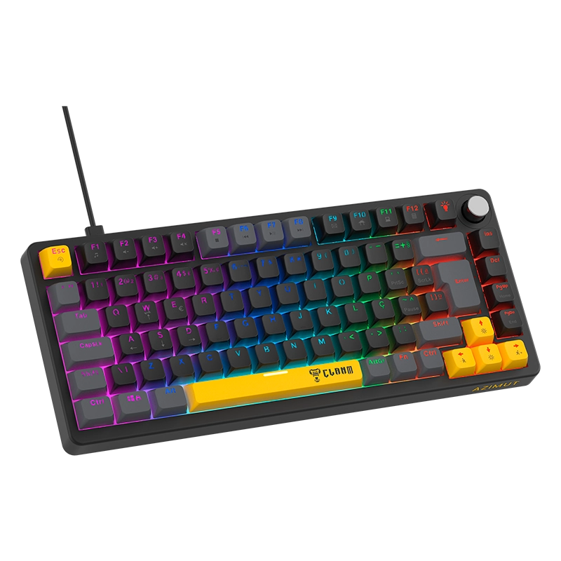 Downloads: TECLADO GAMER 75% AZIMUT NOVA – MECÂNICO – RGB – CLANM (14338)