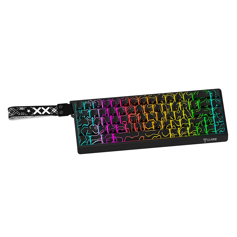 TECLADO GAMER 65% ARKAN NIGHT – MEMBRANA – RGB – CLANM