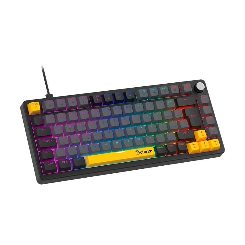 TECLADO GAMER 75% AZIMUT ECHO – MECÂNICO – RGB – CLANM
