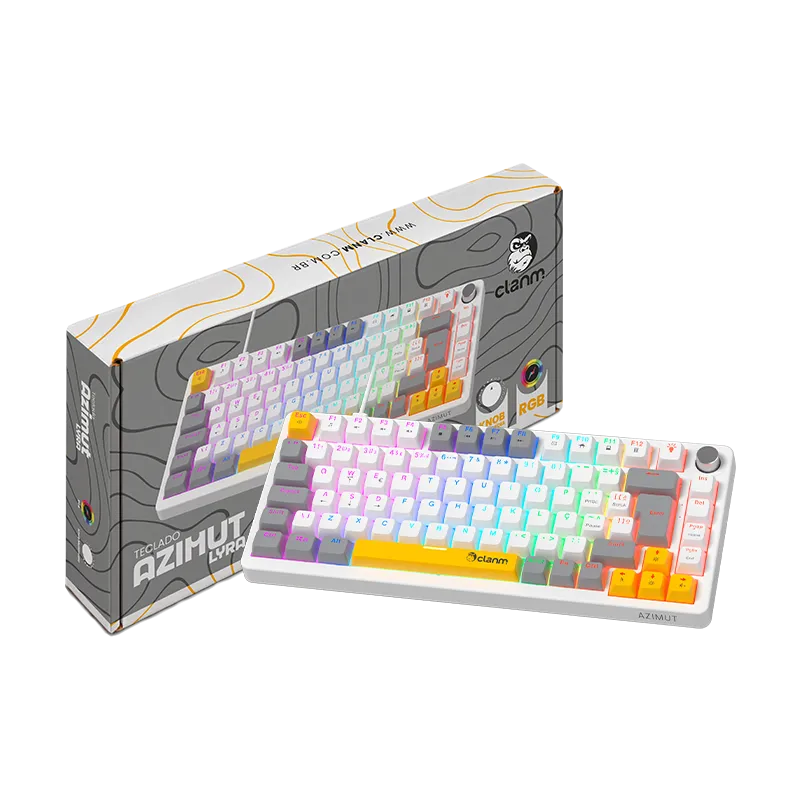 Downloads: TECLADO GAMER 75% AZIMUT LYRA – MECÂNICO – RGB – CLANM (14345)