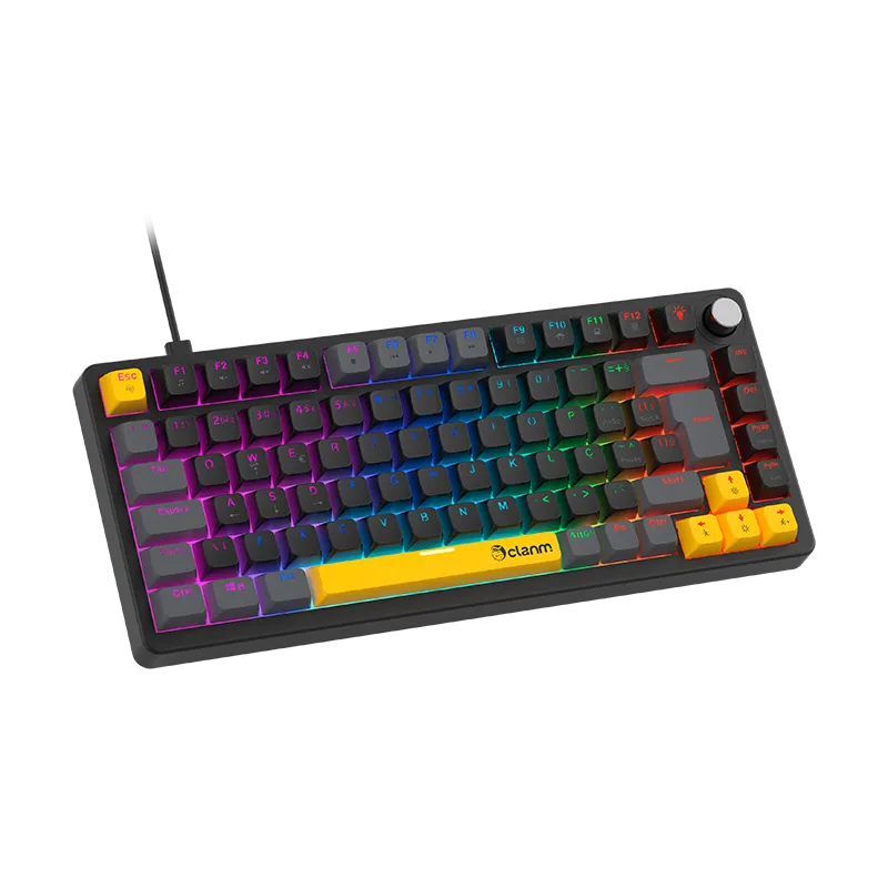 TECLADO GAMER 75% AZIMUT NOVA – MECÂNICO – RGB – CLANM