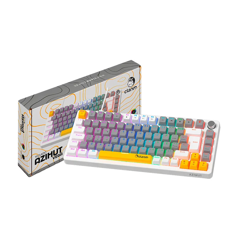 Downloads: TECLADO GAMER 75% AZIMUT VEGA – MECÂNICO – RGB – CLANM (14346)